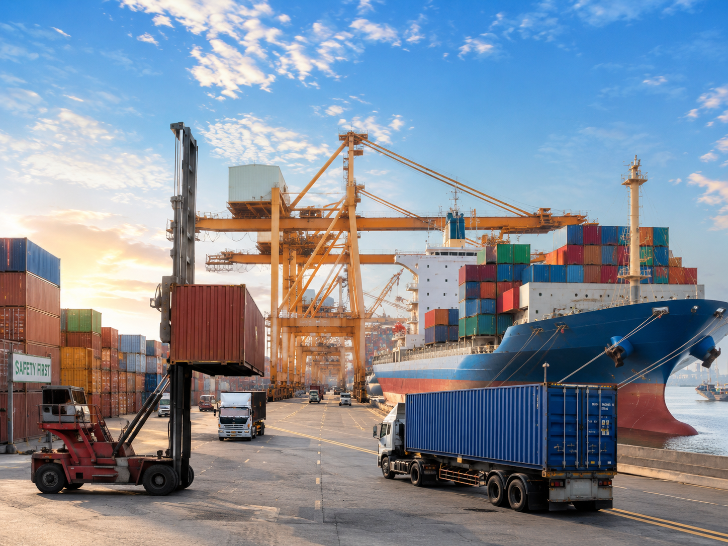 Global rice export logistics — container shipping and customs clearance by Syedi Rice